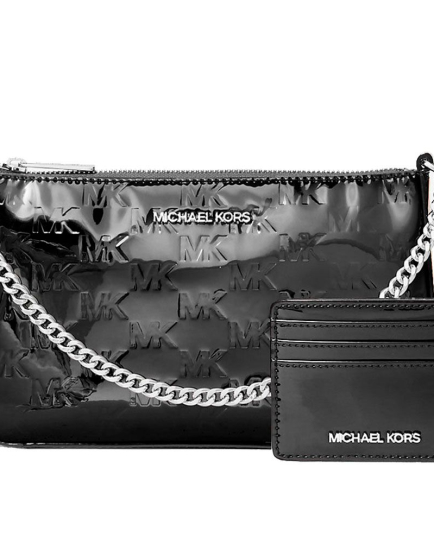 Michael Kors Black Canvas Clutch Bag