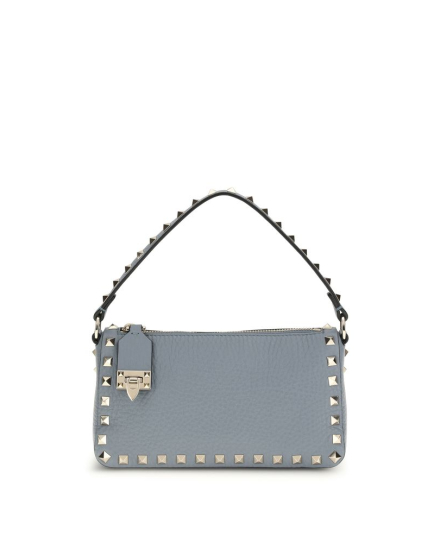 Valentino Garavani Blue Calf Leather Bos Taurus Shoulder Bag