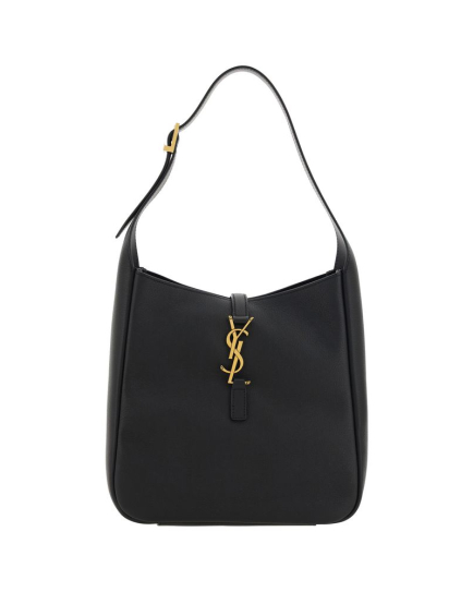 Saint Laurent Black Calf Leather Bos Taurus Shoulder Bag