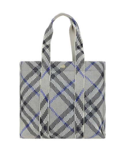 Burberry Gray Fabric Shoulder Bag