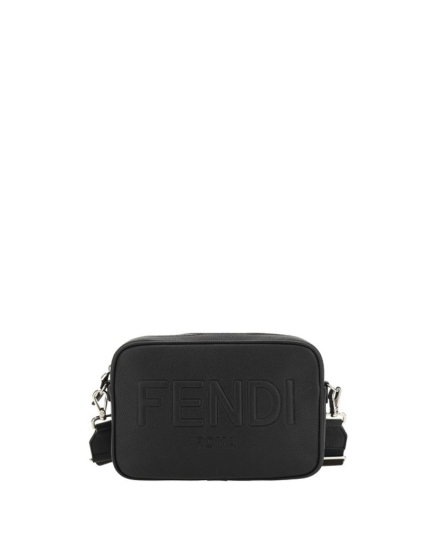 Fendi Black Cotton Shoulder Bag