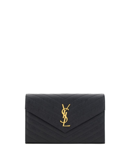 Saint Laurent Black Calf Leather Bos Taurus Shoulder Bag