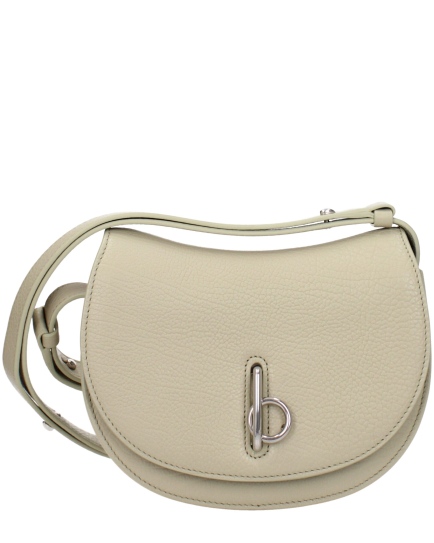 Burberry Green Leather Shoulder Bag