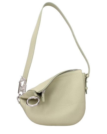 Burberry Green Leather Shoulder Bag