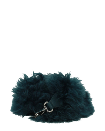 Fendi Green Leather Shoulder Bag