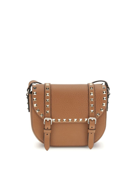 Valentino Garavani Beige Calf Leather Bos Taurus Shoulder Bag