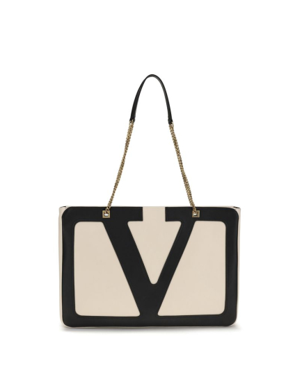 Valentino Garavani Beige Lamb Ovis Aries Aries Shoulder Bag