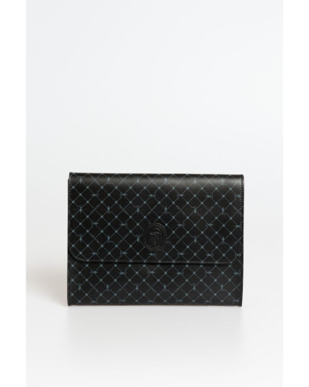 Trussardi Black Polyester Men Clutch