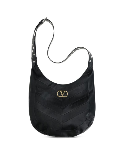 Valentino Garavani Black Lamb Ovis Aries Aries Shoulder Bag