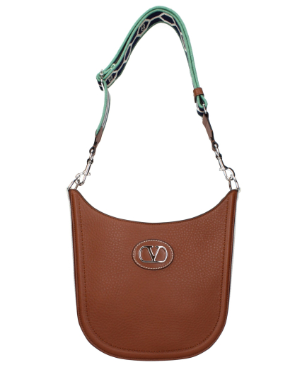 Valentino Garavani Brown Leather Crossbody Bag