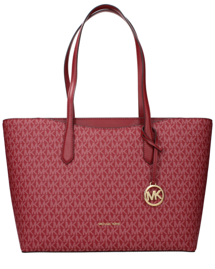 Michael Kors Red Fabric Shoulder Bag