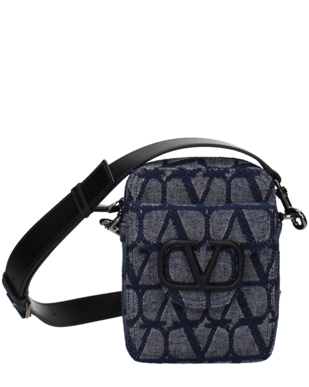 Valentino Garavani Blue Fabric Crossbody Bag