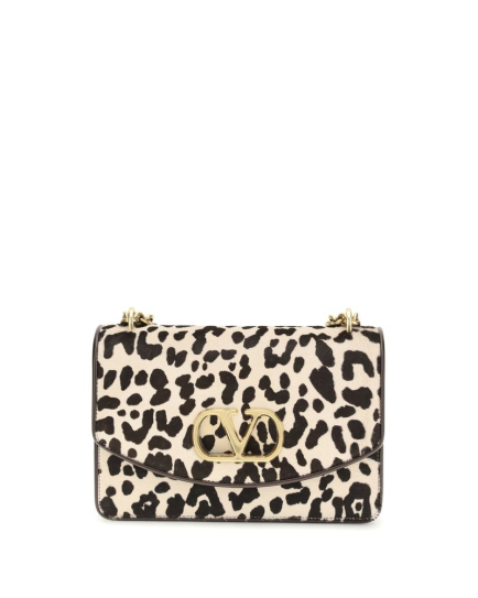 Valentino Garavani Multicolor Calf Leather Bos Taurus Shoulder Bag