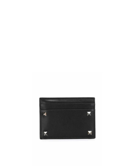Valentino Garavani Black Calfskin Cardholder