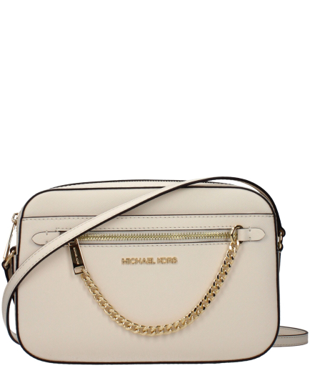 Michael Kors Beige Leather Crossbody Bag
