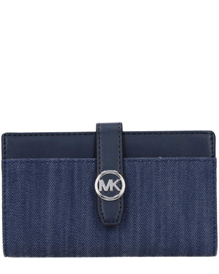 Michael Kors Blue Fabric Wallet