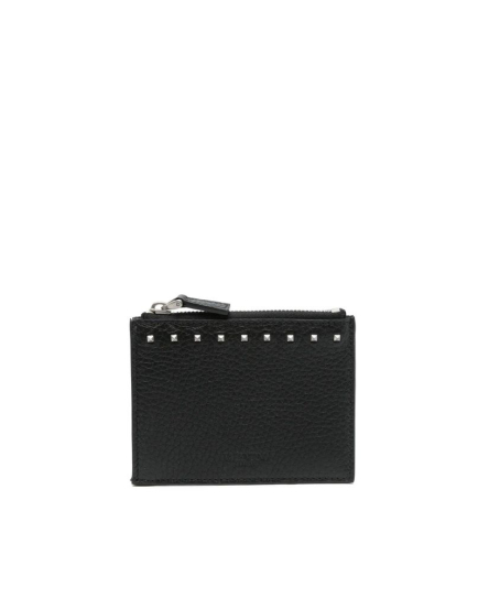 Valentino Garavani Black Calfskin Cardholder