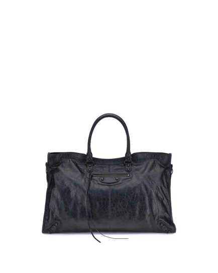 Balenciaga Black Lamb Ovis Aries Aries Shoulder Bag