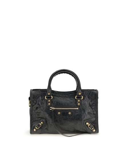 Balenciaga Black Lamb Ovis Aries Aries Shoulder Bag