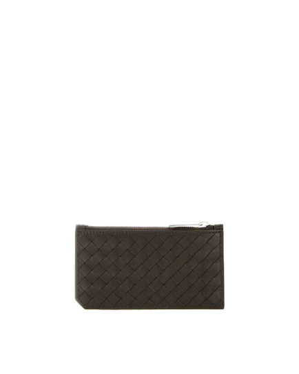 Bottega Veneta Brown Calfskin Cardholder