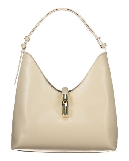 Furla Beige Leather Women Handbag