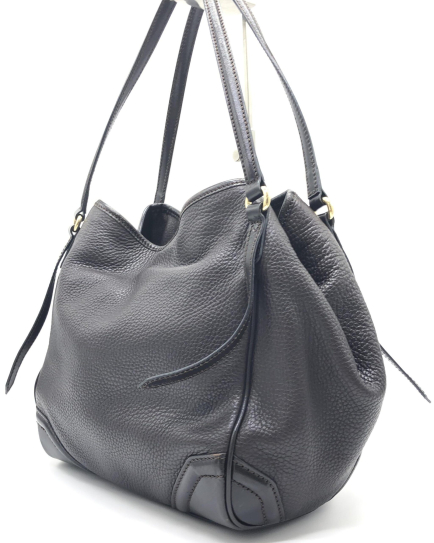 Burberry PRE-OWNED Dark Leather Tote