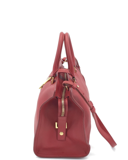 Saint Laurent PRE-OWNED Leather Handbag With Y Logo