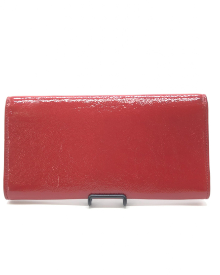 Saint Laurent PRE-OWNED Red Patent Leather Clutch Bag