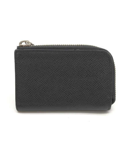 Louis Vuitton PRE-OWNED Taiga Zippy Coin Purse In Black
