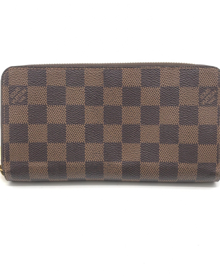 Louis Vuitton PRE-OWNED Zippy Wallet With Damier Ebene Pattern