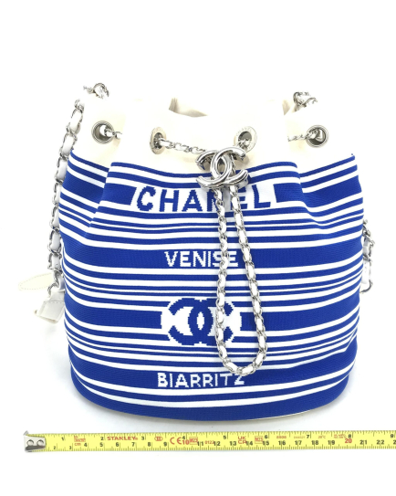 Chanel PRE-OWNED Venise Biarritz Drawstring Bucket Bag