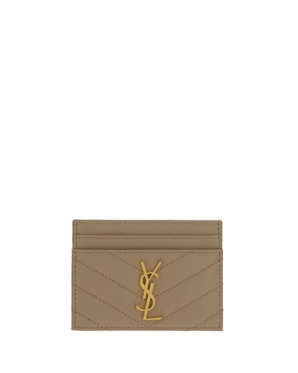 Saint Laurent Brown Calf Leather Bos Taurus Wallet