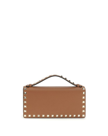 Valentino Garavani Brown Calf Leather Bos Taurus Wallet