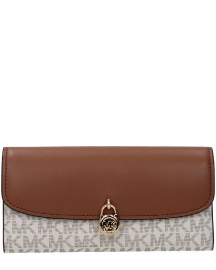 Michael Kors Beige Fabric Wallet
