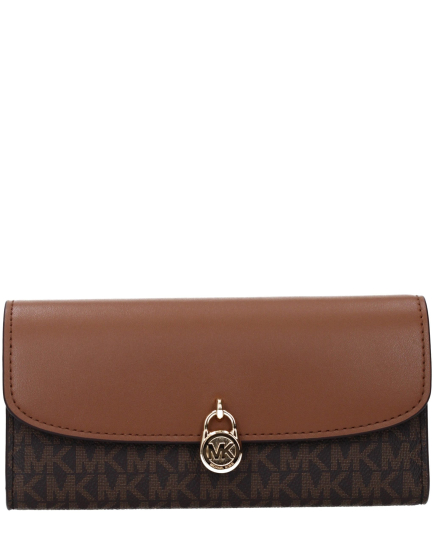 Michael Kors Brown Fabric Wallet