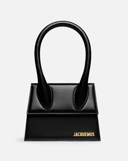 Jacquemus Black leather Le Chiquito moyen bag