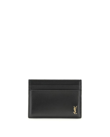Saint Laurent Black Calf Leather Bos Taurus Wallet