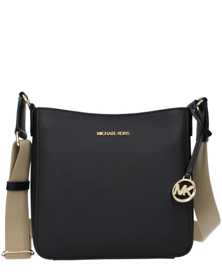 Michael Kors Black Leather Crossbody Bag