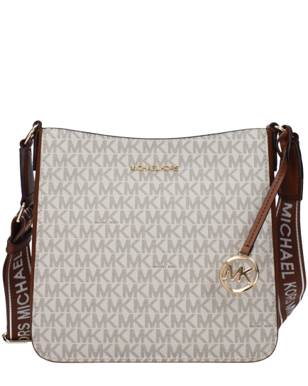 Michael Kors Beige Fabric Crossbody Bag