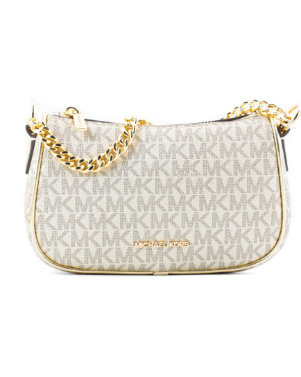 Michael Kors Gold Canvas Shoulder Bag