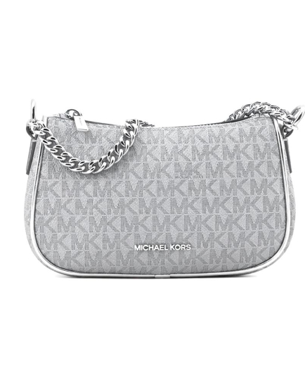 Michael Kors Gray Canvas Shoulder Bag