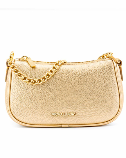 Michael Kors Gold Fur Shoulder Bag