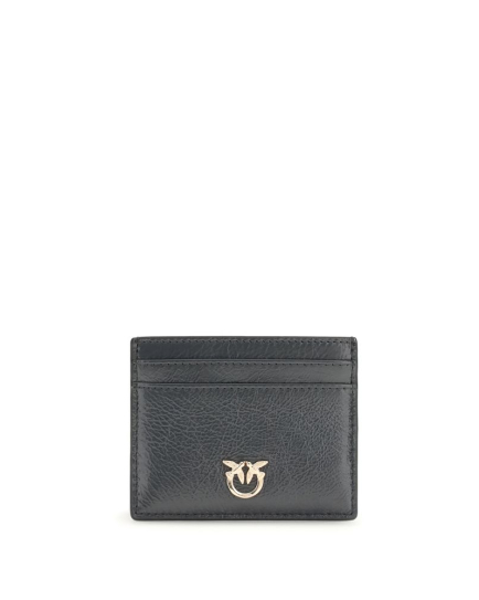 PINKO Gray Calf Leather Bos Taurus Wallet