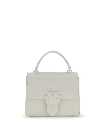 PINKO White Goatskin Handbag