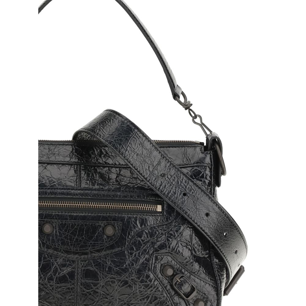 Balenciaga Black Lamb Ovis Aries Aries Shoulder Bag - Image 4
