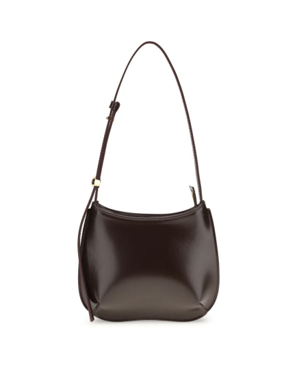 Jacquemus Brown Calf Leather Bos Taurus Shoulder Bag