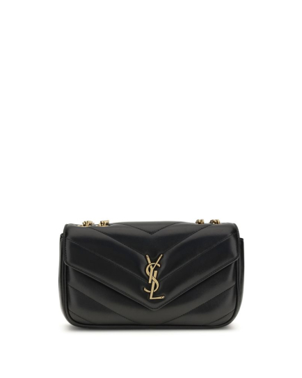 Saint Laurent Black Lamb Ovis Aries Aries Shoulder Bag