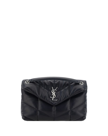 Saint Laurent Black Lamb Ovis Aries Aries Shoulder Bag