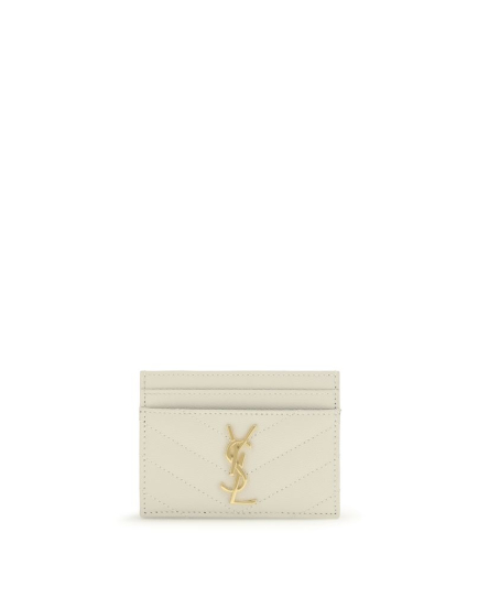 Saint Laurent Beige Calf Leather Bos Taurus Wallet