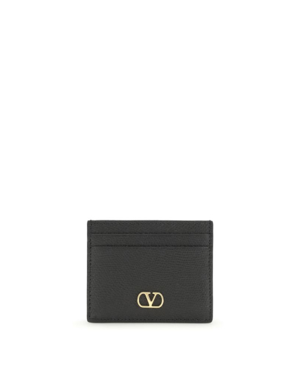 Valentino Garavani Black Calf Leather Bos Taurus Wallet